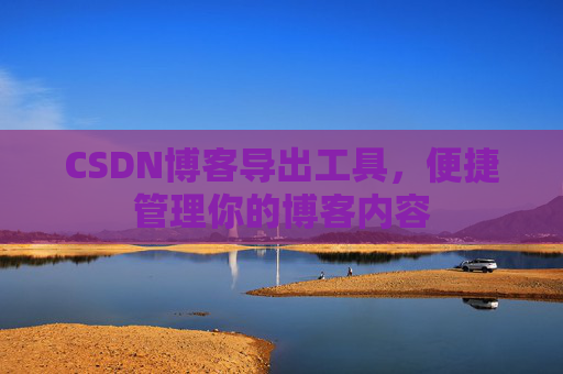CSDN博客导出工具,便捷管理你的博客内容